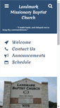Mobile Screenshot of landmarkbaptistwaco.com