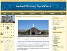 Tablet Screenshot of landmarkbaptistwaco.com